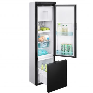 Norcold N3141 Refrigerator - Side view - Door and Drawer Open