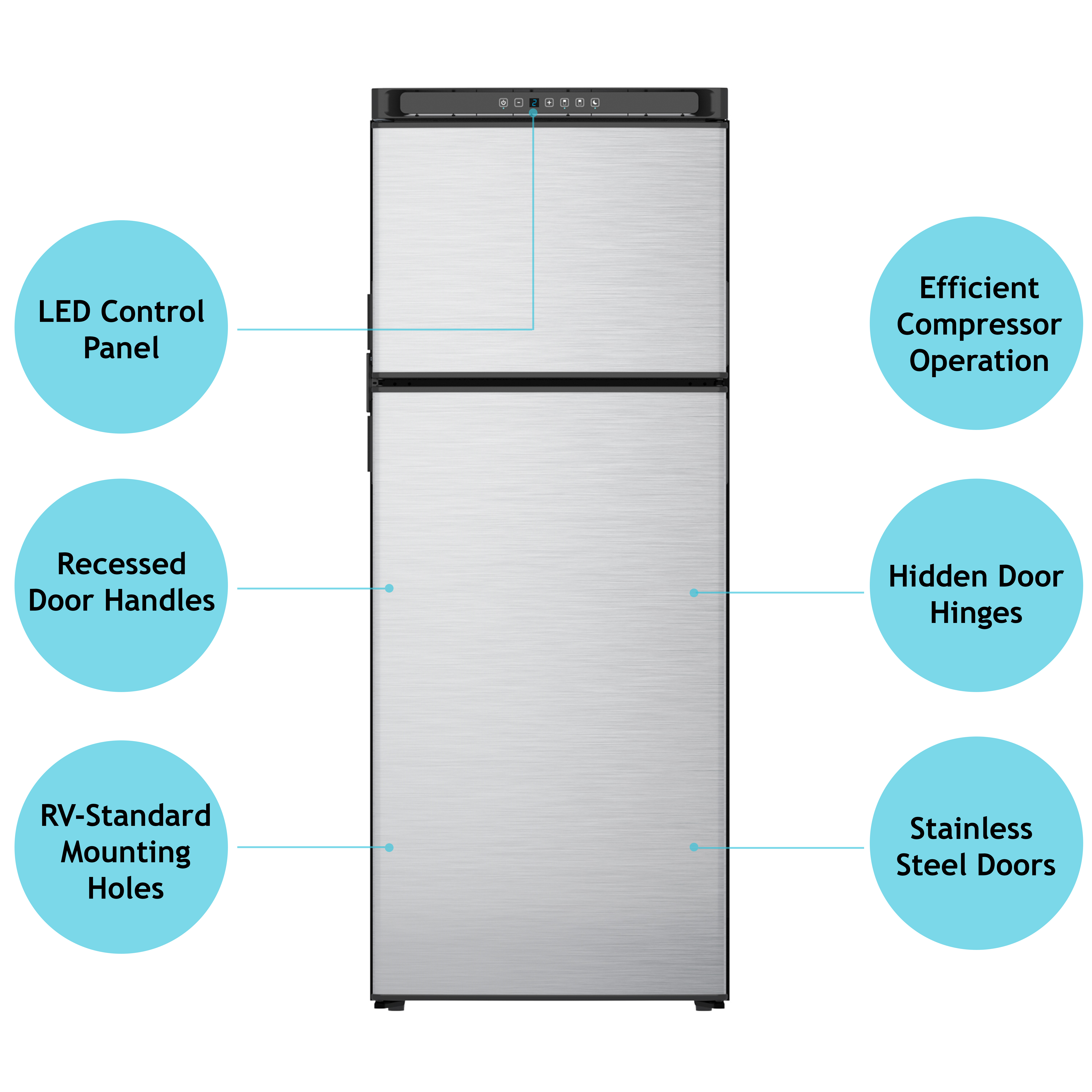 Norcold NR751SS Refrigerator (2.7 cubic foot) duel electric, AC/DC